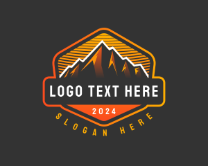 Hills - Mountain Summit Trekking logo design