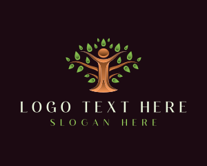 Human Wellness Tree Logo