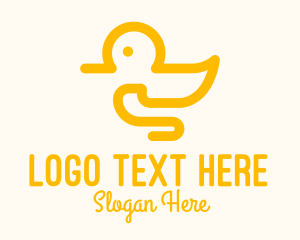 Yellow - Yellow Duck Toy logo design