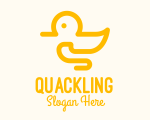 Yellow Duck Toy logo design