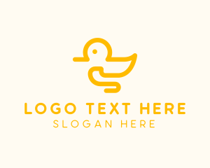 Avian - Yellow Duck Toy logo design