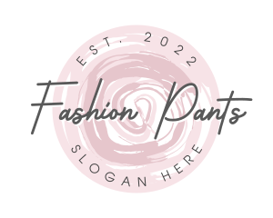 Round Fashion Wordmark logo design