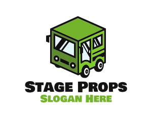 Props - Cube Automotive Van Truck logo design