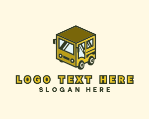 Green - Cube Automotive Van Truck logo design