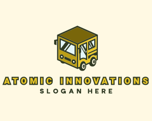 Cube Automotive Van Truck logo design