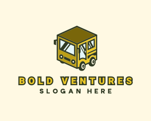 Cube Automotive Van Truck logo design