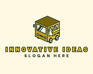 Cube Automotive Van Truck logo design