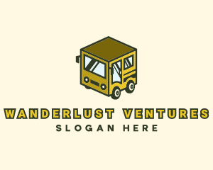 Cube Automotive Van Truck logo design