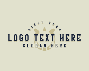 Cowboy - Ranch Horseshoe Rodeo logo design