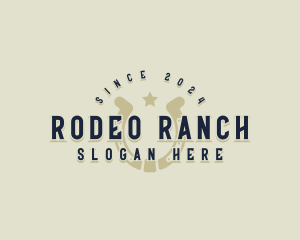 Ranch Horseshoe Rodeo logo design