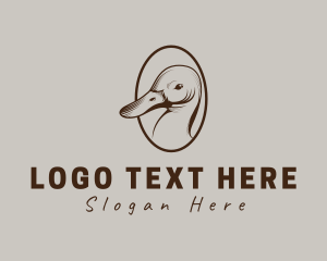 Rustic Farm Duck Logo