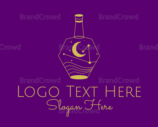 Yellow Astrology Bottle Logo