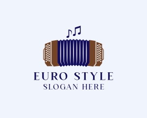 Squeezebox Accordion Music logo design