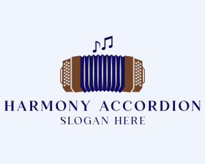 Accordion - Squeezebox Accordion Music logo design