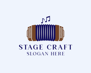 Theatre - Squeezebox Accordion Music logo design