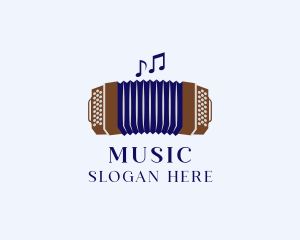 Squeezebox Accordion Music logo design