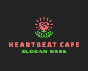 Heart - Rose Wellness Heart logo design