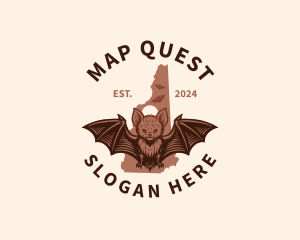 New Hampshire Brown Bat logo design