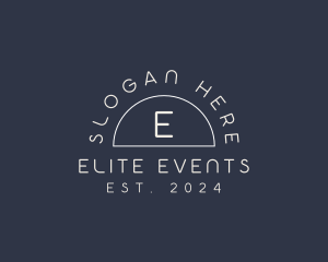 Minimalist Event Business logo design