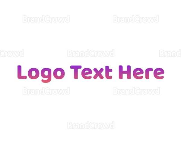 Simple Gradient Purple Logo