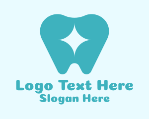 Tooth - Sparkly Tooth Dentist logo design