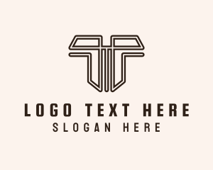 Modern Technology Letter T Logo