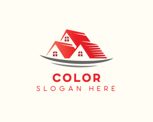 Apartment - Realty Roof House logo design