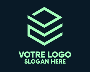 Green Tech Cube Logo
