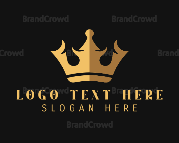 Premium Golden Crown Logo