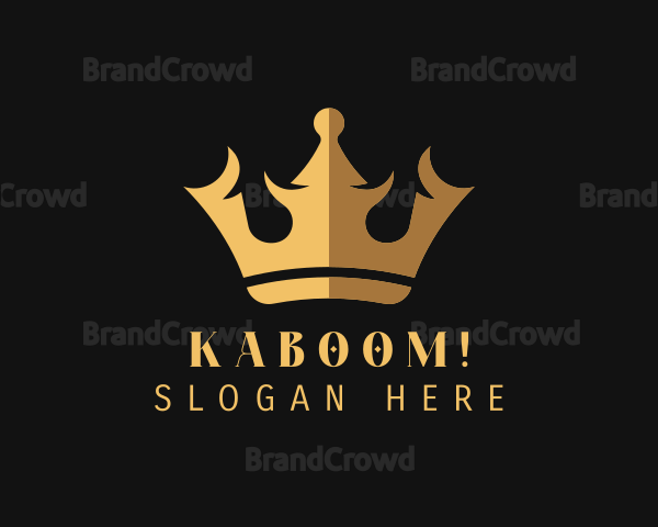 Premium Golden Crown Logo