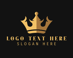Expensive - Premium Golden Crown logo design