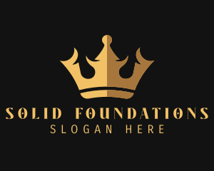 Premium Golden Crown  Logo