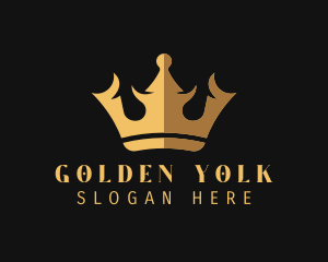 Premium Golden Crown  logo design