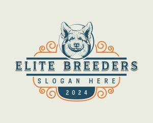 Dog Corgi Pet logo design