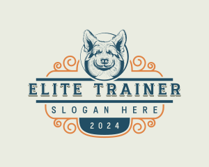 Dog Corgi Pet logo design