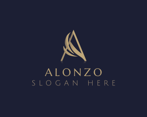 Premium Luxury Elegant Letter A logo design