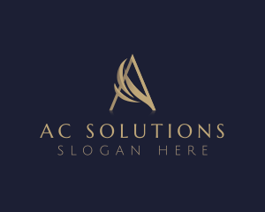 Premium Luxury Elegant Letter A logo design