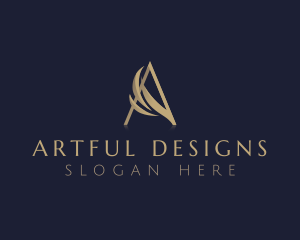 Premium Luxury Elegant Letter A logo design