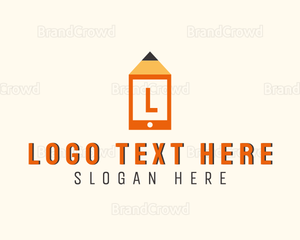 Pencil Mobile Tablet Logo