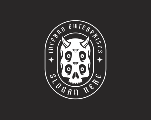 Evil Skull Demon logo design