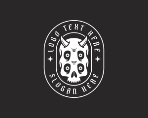 Evil Skull Demon Logo