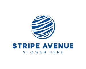 Stripes Globe Company logo design