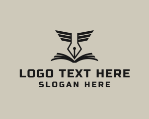 Pen Tool - Quill Pen Writer Publishing logo design