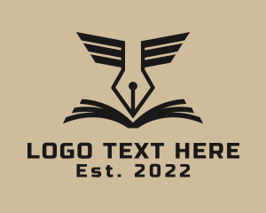 Writer - Quill Pen Writer logo design