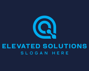 Startup Modern Tech Letter Q logo design