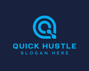 Startup Modern Tech Letter Q logo design