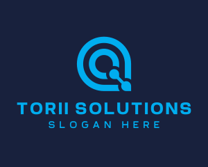 Startup Modern Tech Letter Q logo design