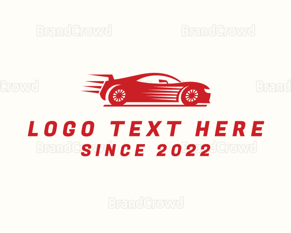 Fast Racing Car Logo