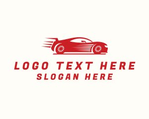 Fast Racing Car Logo