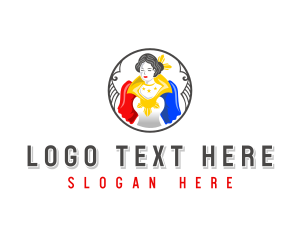 Saya - Filipiniana Traditional Dress logo design